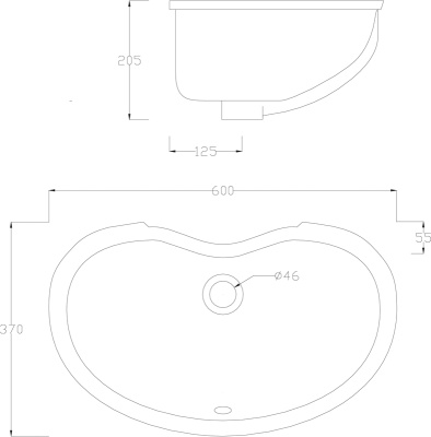 Раковина Artceram Idea 60 IDL001 01 00 Белая