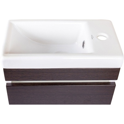 Тумба под раковину Style Line Compact 40 Люкс СС-00000417 подвесная Венге