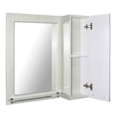 Зеркало со шкафом Mixline Ладога 75 539816 с подсветкой Белое