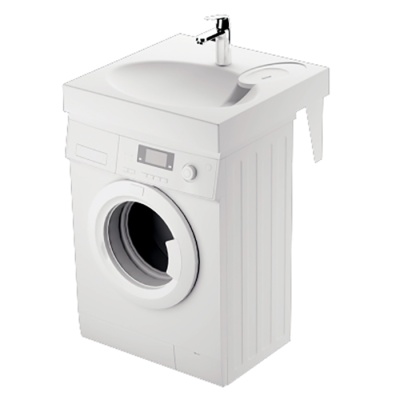 Раковина PAA Claro 60x60 Icla на стиральную машину Белая
