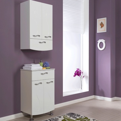 Комплект мебели для ванной Aquanet Моника 60 187565 Белый