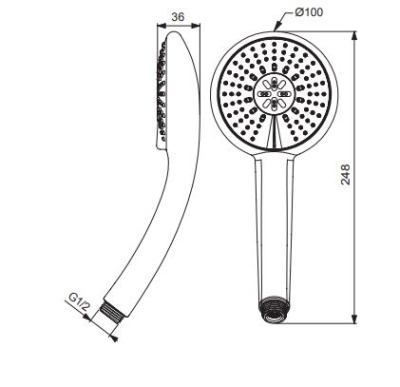 Ручной душ Vidima Fresh BA210AA Хром