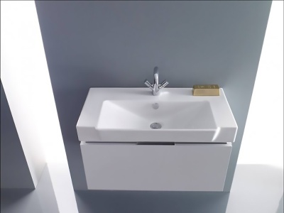 Тумба под раковину Jacob Delafon Reve 80 EB1131-G1C подвесная Белая глянцевая