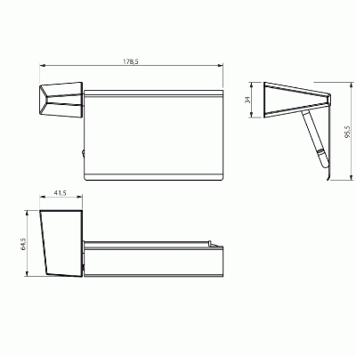 Держатель туалетной бумаги Sonia S-2 156139 с крышкой Хром