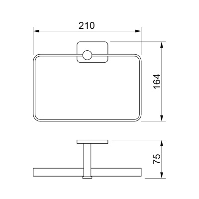 Кольцо для полотенец Novella Saggio SG-11111 Хром
