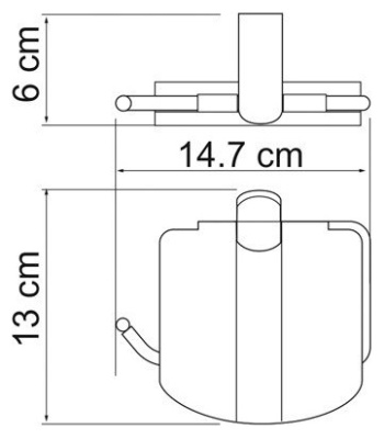 Держатель туалетной бумаги WasserKRAFT Berkel K-6825 Хром