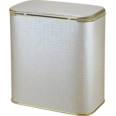 Корзина для белья Cameya Punto PLG-M-9 с микролифтом средняя Бежевый, кант золото