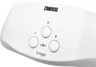 Водонагреватель проточный Zanussi 3-logic 3,5 TS (душ+кран) Белый