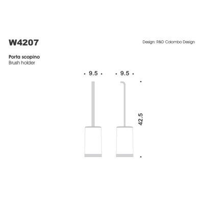 Ершик для унитаза Colombo Design Time W4207.000 Хром