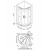 Душевой уголок Good Door Galaxy R-100-C-CH 100x100 профиль Хром стекло прозрачное