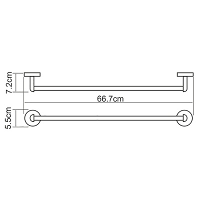 Полотенцедержатель WasserKRAFT Rhein K-6230 Хром