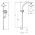 Душевая система Jacob Delafon Moxie E8079-CP Хром
