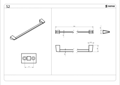 Полотенцедержатель Sonia S-2 156108 Хром
