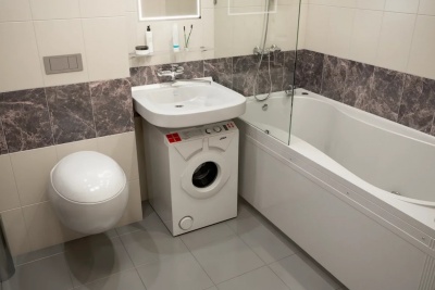 Раковина Кувшинка Лайт 61 на стиральную машину Белая