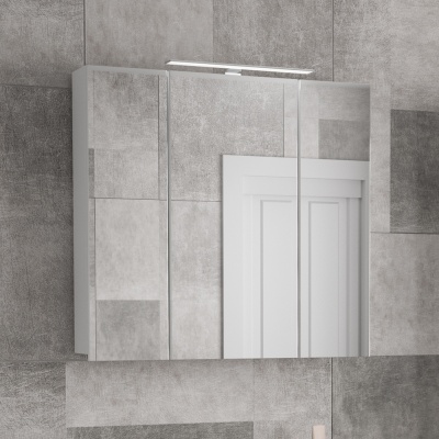 Зеркальный шкаф Diborg Lande 80 77.2105 Белый матовый