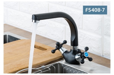 Смеситель для кухни Frap F5408 Черный