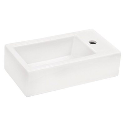 Тумба с раковиной Акватон Эклипс 46 со смесителем Agger Punctual A1602100 Эбони темный