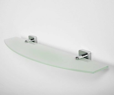 Стеклянная полка WasserKRAFT Lippe K-6524 Хром
