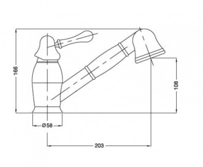 Смеситель для кухни Bugnatese Maya 8995 CR (Хром)