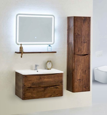 Тумба под раковину Vincea Roberta VMC-1R800RW подвесная R.Wood