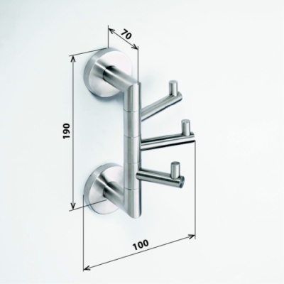 Крючок для полотенец Bemeta Neo stainless 104206075 Хром