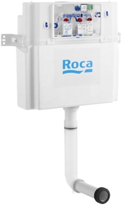 Комплект унитаза Roca The Gap 893109000 с бачком In Wall и кнопкой смыва In Wall PL1 с сиденьем Микролифт и клавишей смыва Хром
