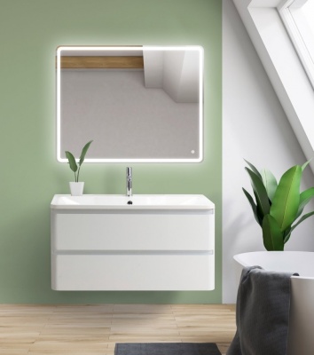 Тумба под раковину BelBagno ALBANO-1000-2C-SO-BL подвесная Bianco Lucido