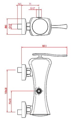 Смеситель для душа Gattoni Icarus 4327 CO