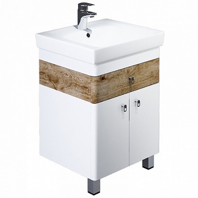 Тумба с раковиной Iddis Carlow 55 Белая Дерево