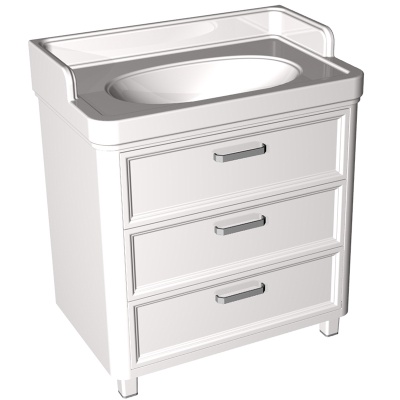 Тумба под раковину Kerama Marazzi Pompei 80 3 ящика Белая