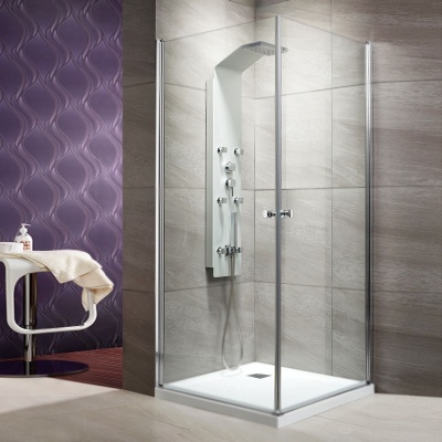 Душевой уголок Radaway Eos KDD 80x80 профиль Хром стекло прозрачное