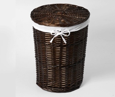 Корзина для белья WasserKRAFT Elbе 45x45x57 WB-740-L с крышкой Коричневая