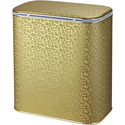 Корзина для белья Cameya Цветы FGG-B большая Золото, кант золото