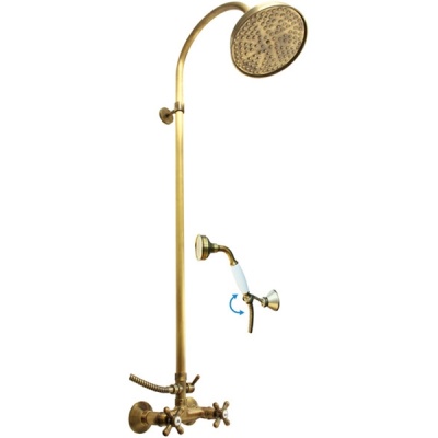 Душевая система Rav Slezak Morava Retro MK181.5/3LSM Бронза