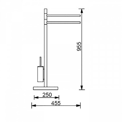 Стойка Aquanet 8060 Хром