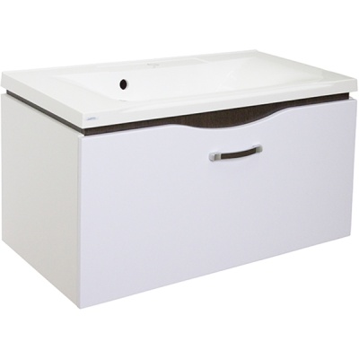 Тумба под раковину Mixline Орион 90 539324 подвесная Белая Дерево