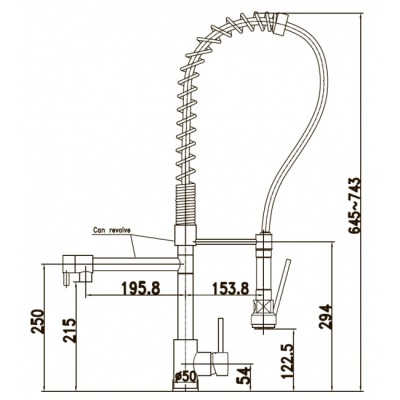 Смеситель для кухни Kaiser Merkur 26166 Хром Черный