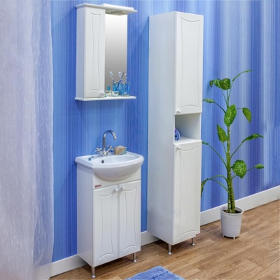 Тумба с раковиной Sanflor Карина 45 Н0000000679 Белая