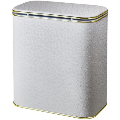 Корзина для белья Cameya Цветы FWG-B большая Бежевая, кант золото