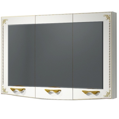 Зеркальный шкаф Какса-А Классик-Д 105 003970 Белый Золото