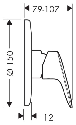 Смеситель для душа Hansgrohe Logis 71666000 Хром