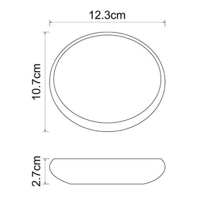 Мыльница WasserKRAFT Dinkel K-4629 Белый