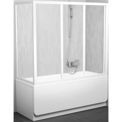 Боковая стенка для шторки на ванну Ravak APSV-70 9501010241 профиль Белый витраж с рисунком