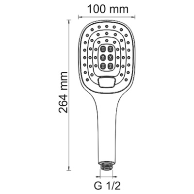 Ручной душ WasserKRAFT A062 Хром