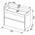 Тумба под раковину Aquanet Бруклин 85 подвесная Белая 203960