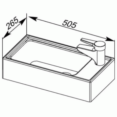 Комплект мебели для ванной Aquanet Лидс 50 240480 подвесной Белый
