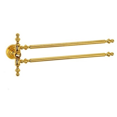 Полотенцедержатель двойной Boheme Imperiale 10413 Золото