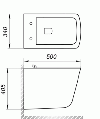 Унитаз BelBagno Marmi BB052CHR подвесной без сиденья