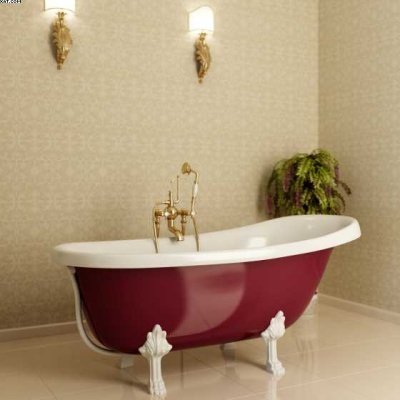 Ванна Фэма Стиль Салерно опоры белые