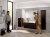 Шкаф пенал Vitra Metropole 40 L 58208 подвесной Сливовое дерево Черный